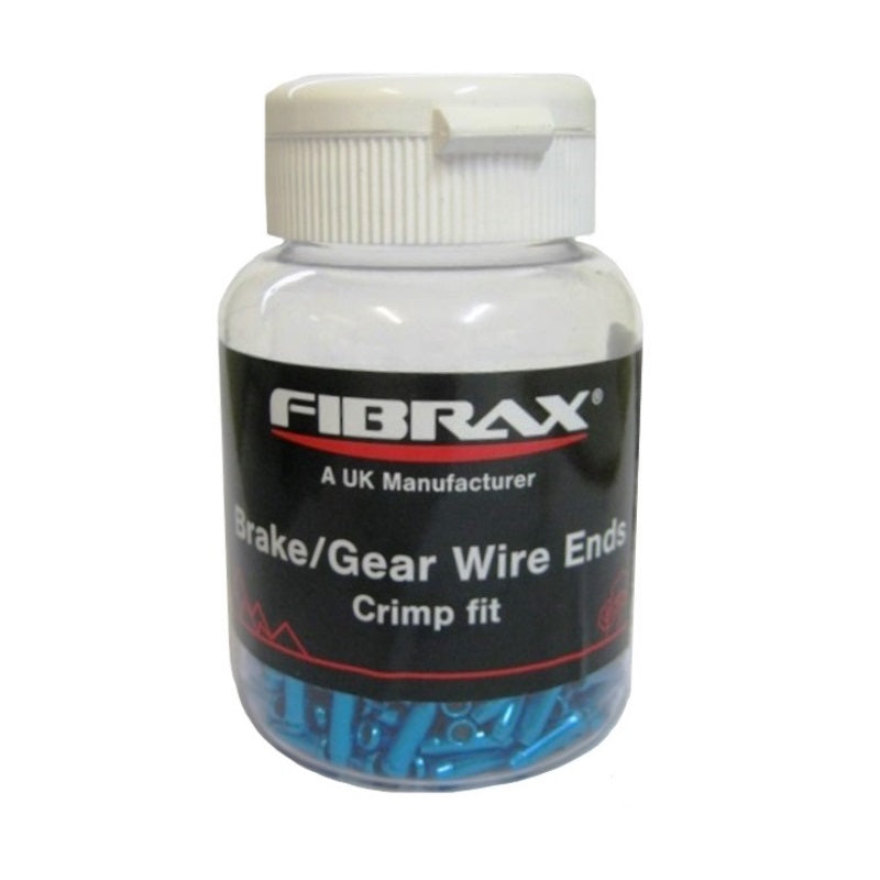Fibrax Alloy Non-Fray Cable Ends Blue
