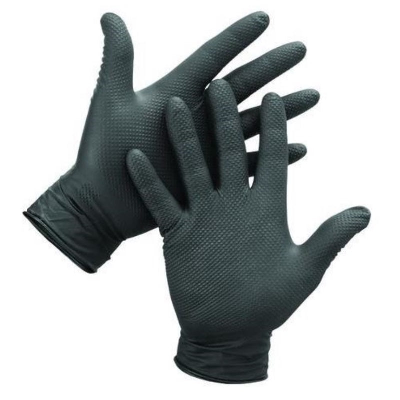 Black Diamond Textured Nitrile Gloves