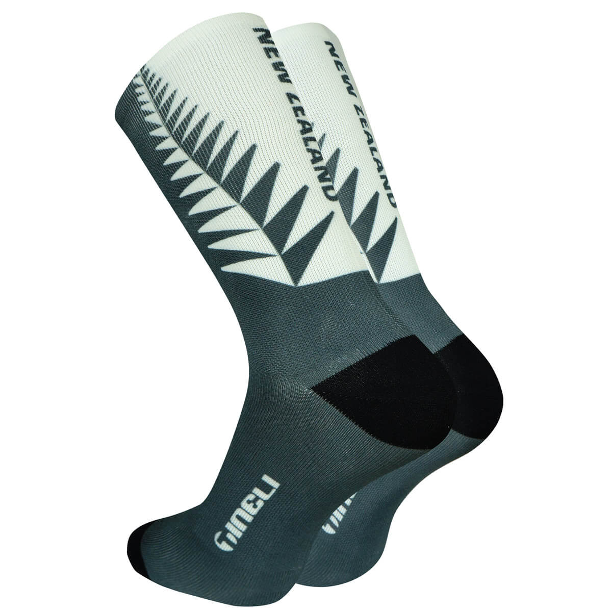 Tineli New Zealand Cycling Socks detail