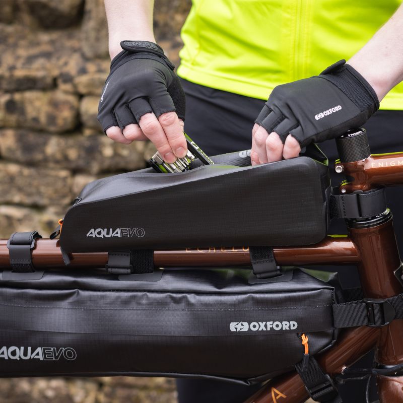 Oxford Aqua Evo Adventure XL Top Tube Bag Black - 7