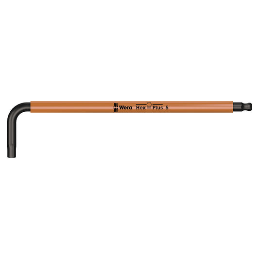 WERA TOOLS L-KEY 950 SPKL HF MULTICOLOUR HEX-PLUS 5MM L-KEY, METRIC, WITH HOLDING FUNCTION