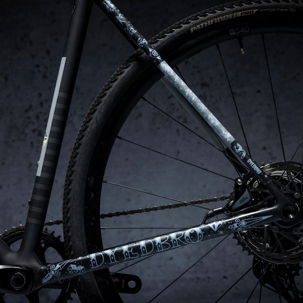 Dyedbro Drop Bar Frame Protection Old School Tattoo