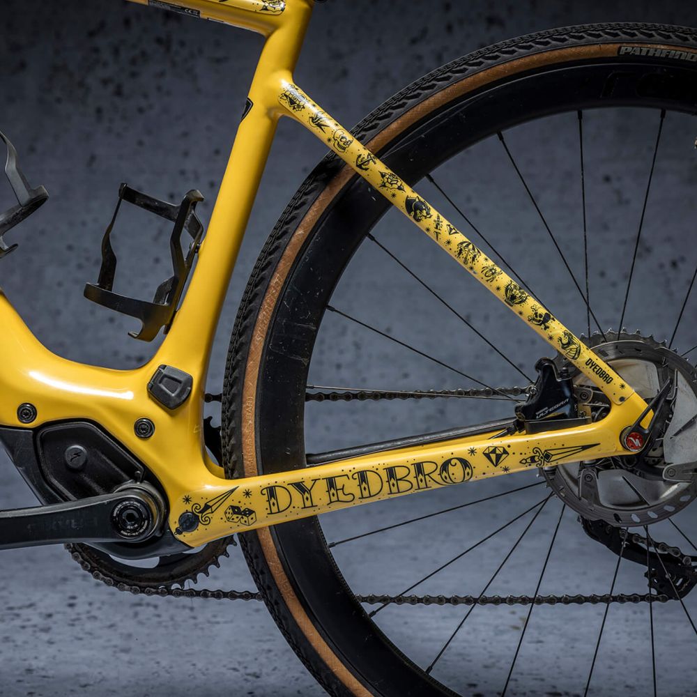 Dyedbro Drop Bar Frame Protection Old School Tattoo