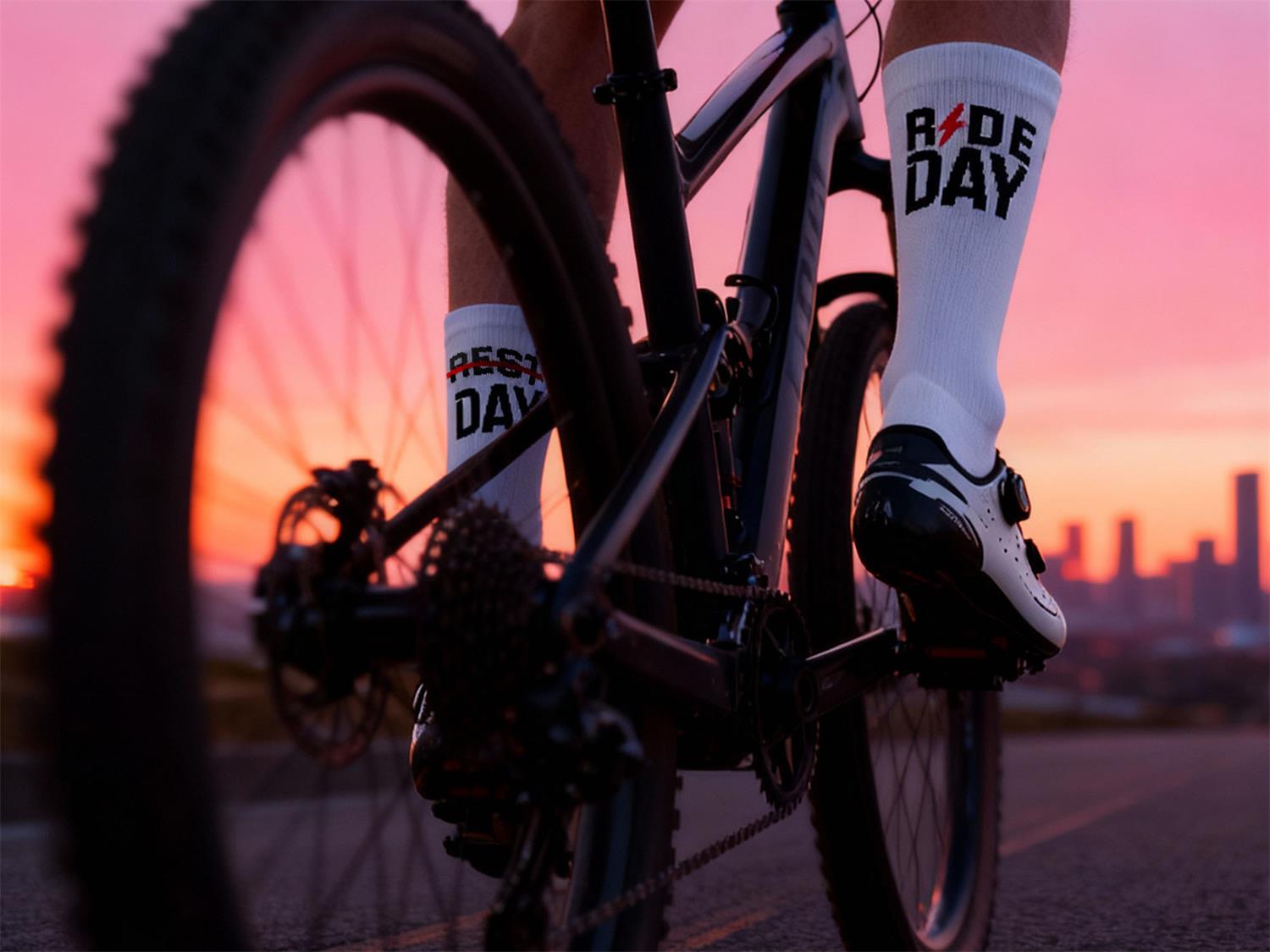 AMS SOCKS - Ride Day White - 07 xweb