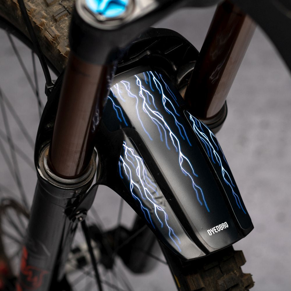 Dyedbro Mudguard Decals Fox / Rockshox Lightning