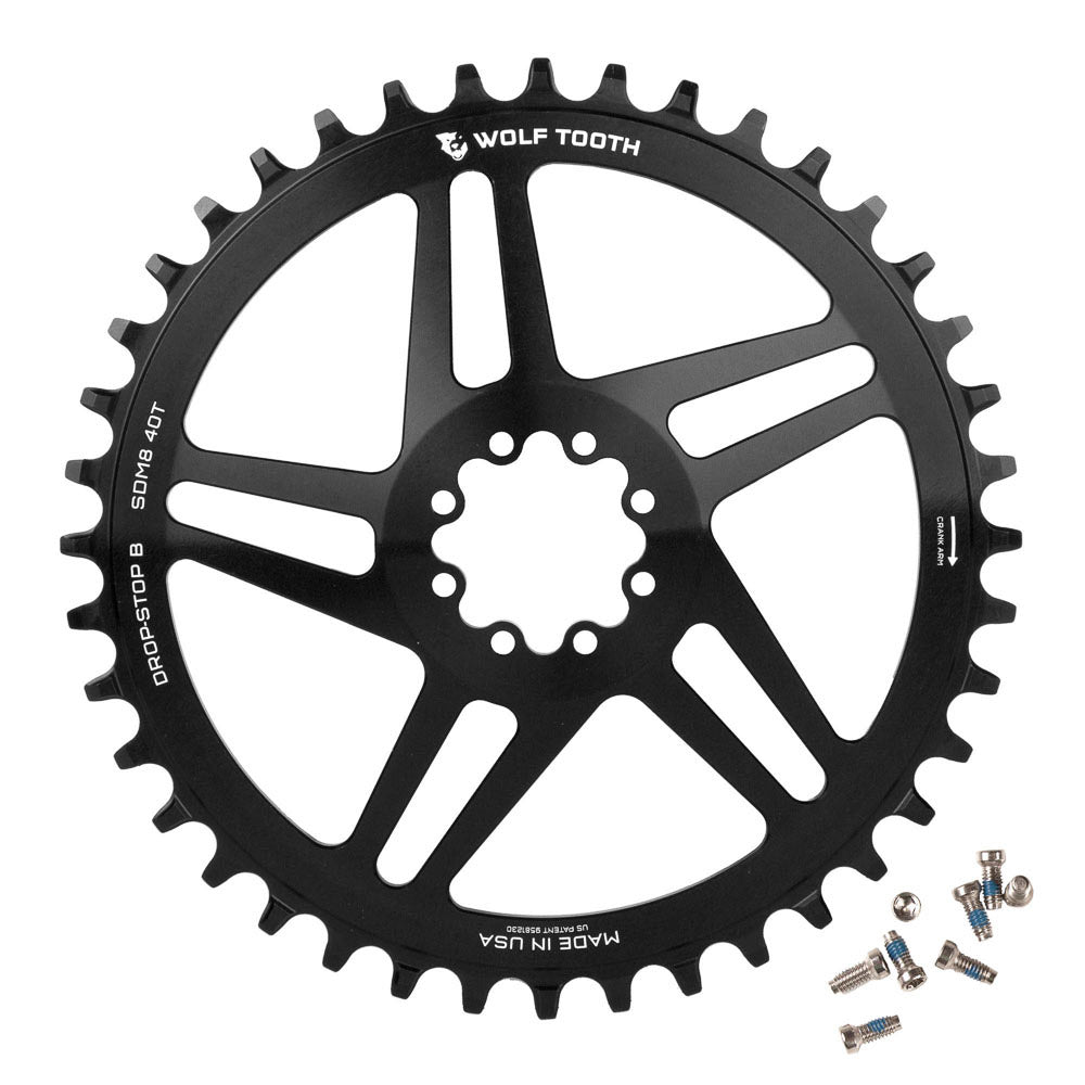 SRAM 8-BOLT ROAD/GRAVEL DM DROP-STOP CHAINRING
