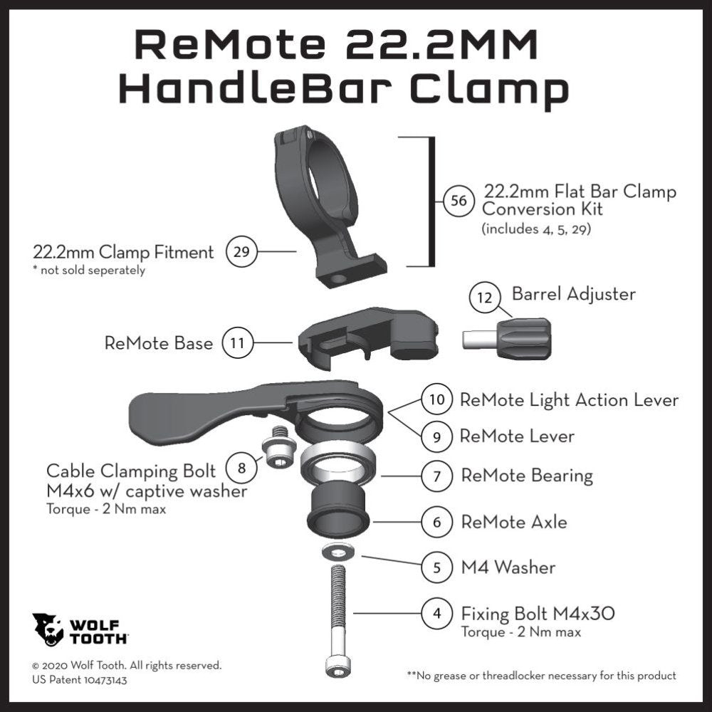REMOTE REPLACEMENT PARTS