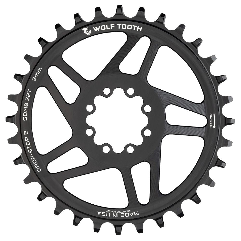 SRAM DM MTB 8-BOLT DROP-STOP B CHAINRING - 3MM OFFSET