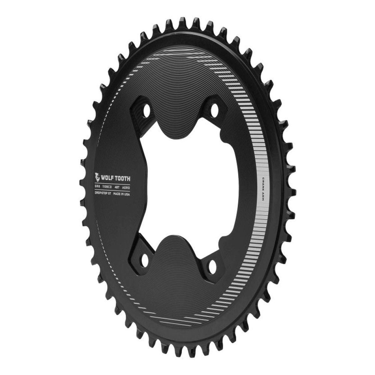 Shimano Grx Aero 1 X Drop Stop St Chainring 110 X 4 Bcd Shimano Hg+
