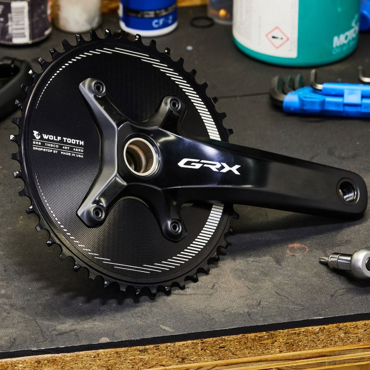 Shimano Grx Aero 1 X Drop Stop St Chainring 110 X 4 Bcd Shimano Hg+
