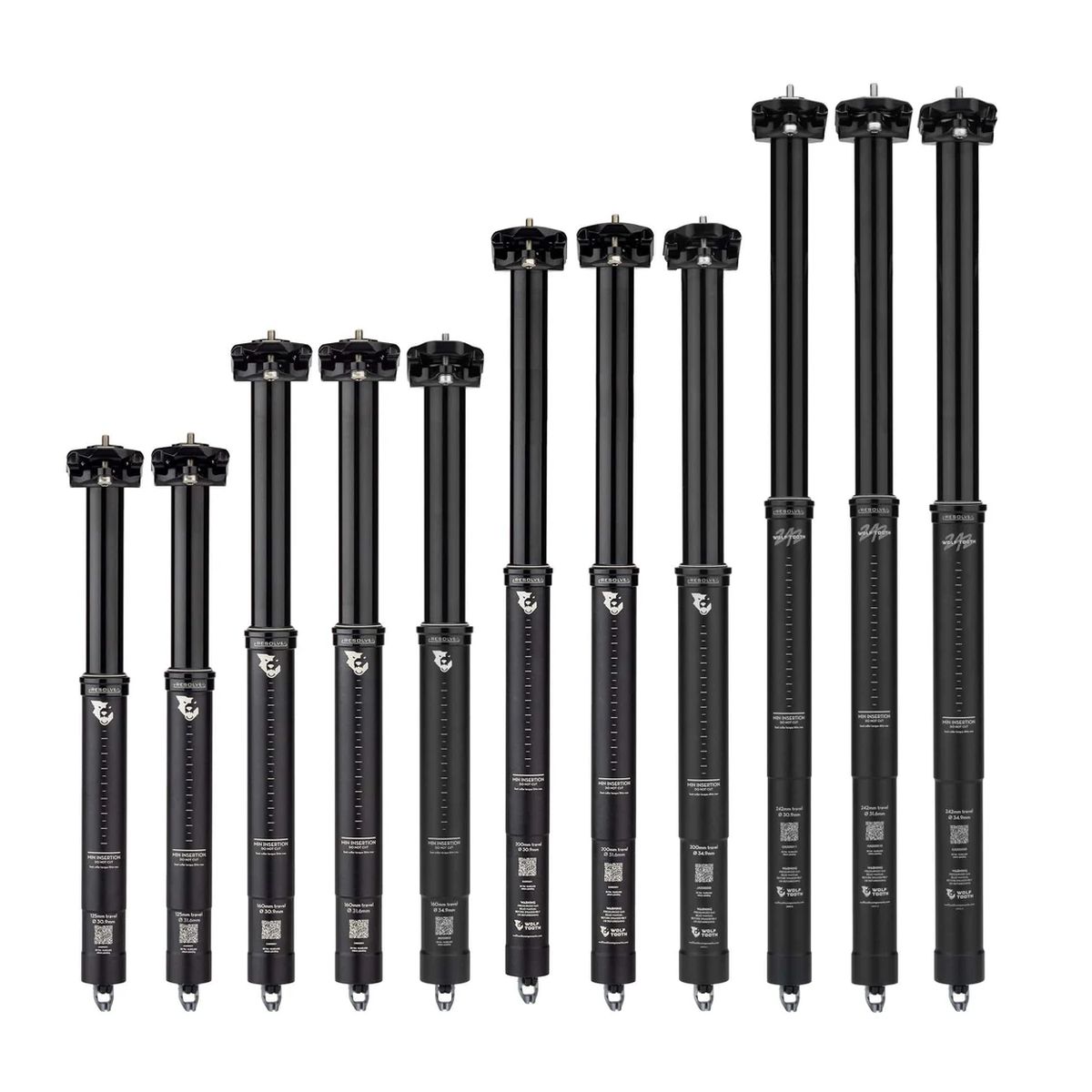 Wolf Tooth Resolve Dropper Post 31.6 Mm 125-242mm drop