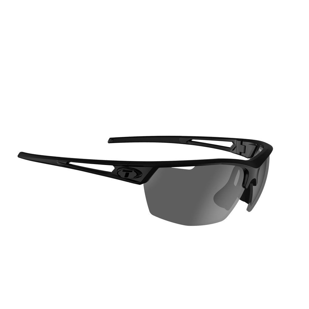 Tifosi Navar Sunglasses Gloss Black with Smoke Lens
