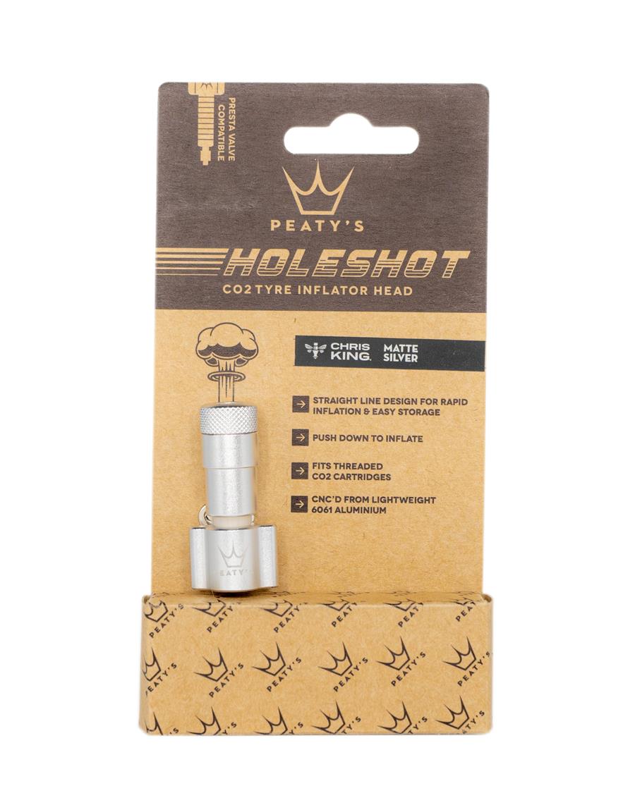 Peaty's Holeshot CO2 Tyre Inflator Head - Silver