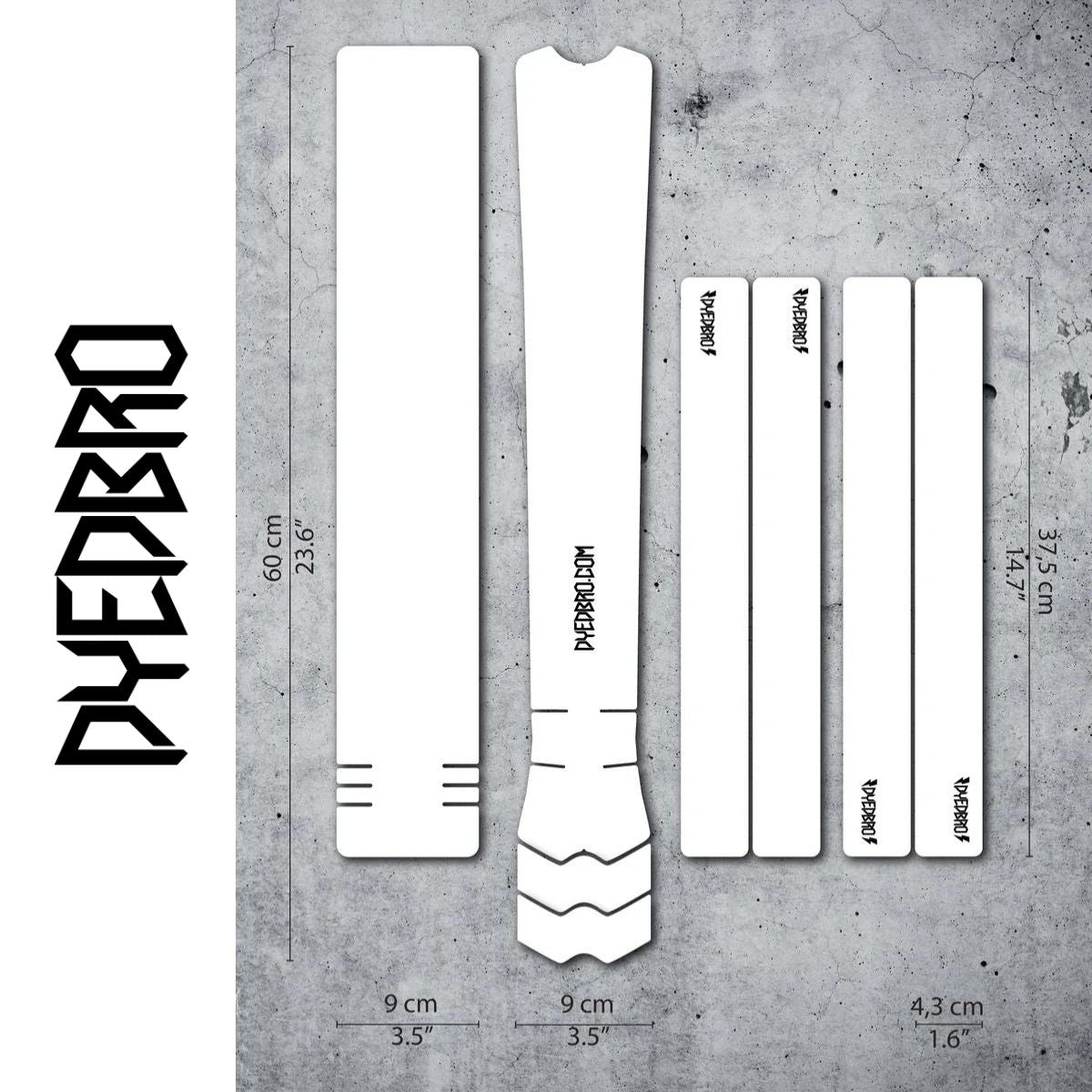 Dyedbro Mtb Frame Protection Clear Gloss