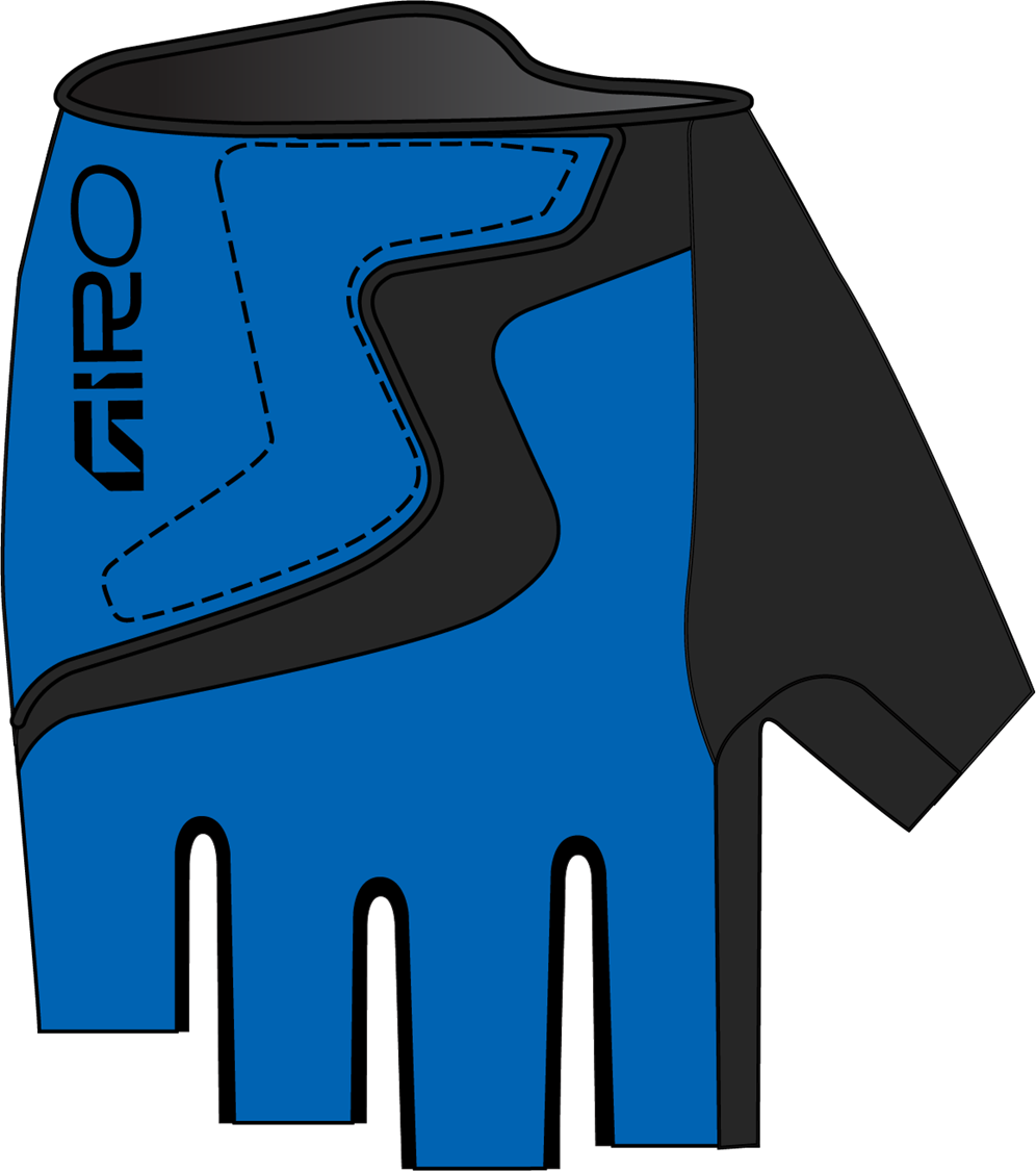 Giro Bravo Jr Glove - Blue Jewel