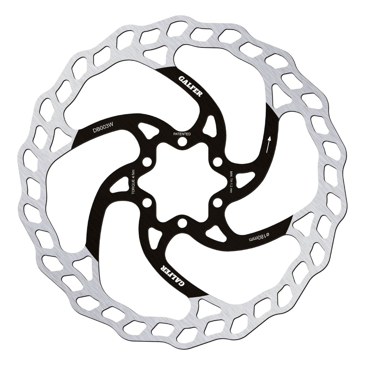 Galfer Mtb Wave Disc Rotor 6 Bolt
