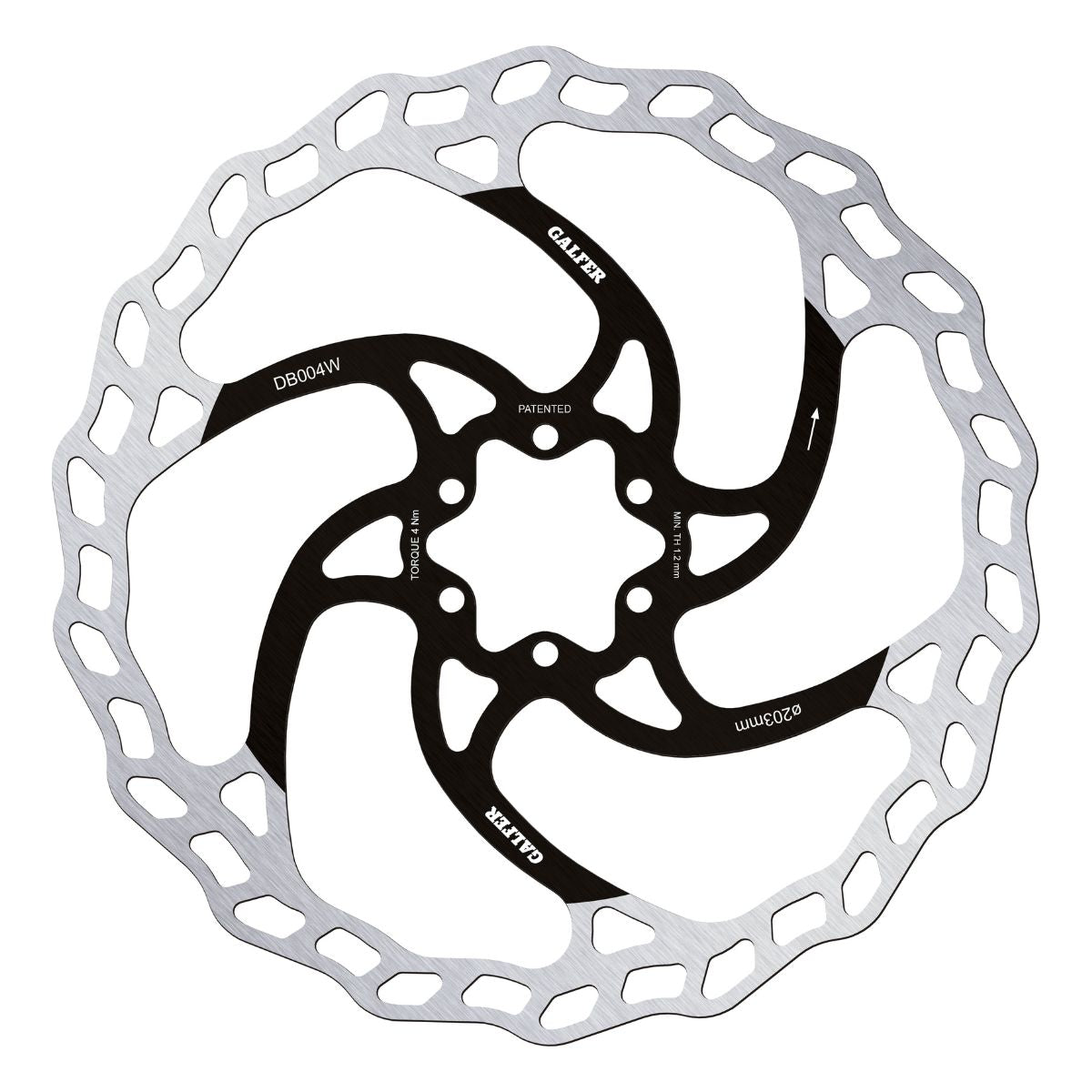 Galfer Mtb Wave Disc Rotor 6 Bolt