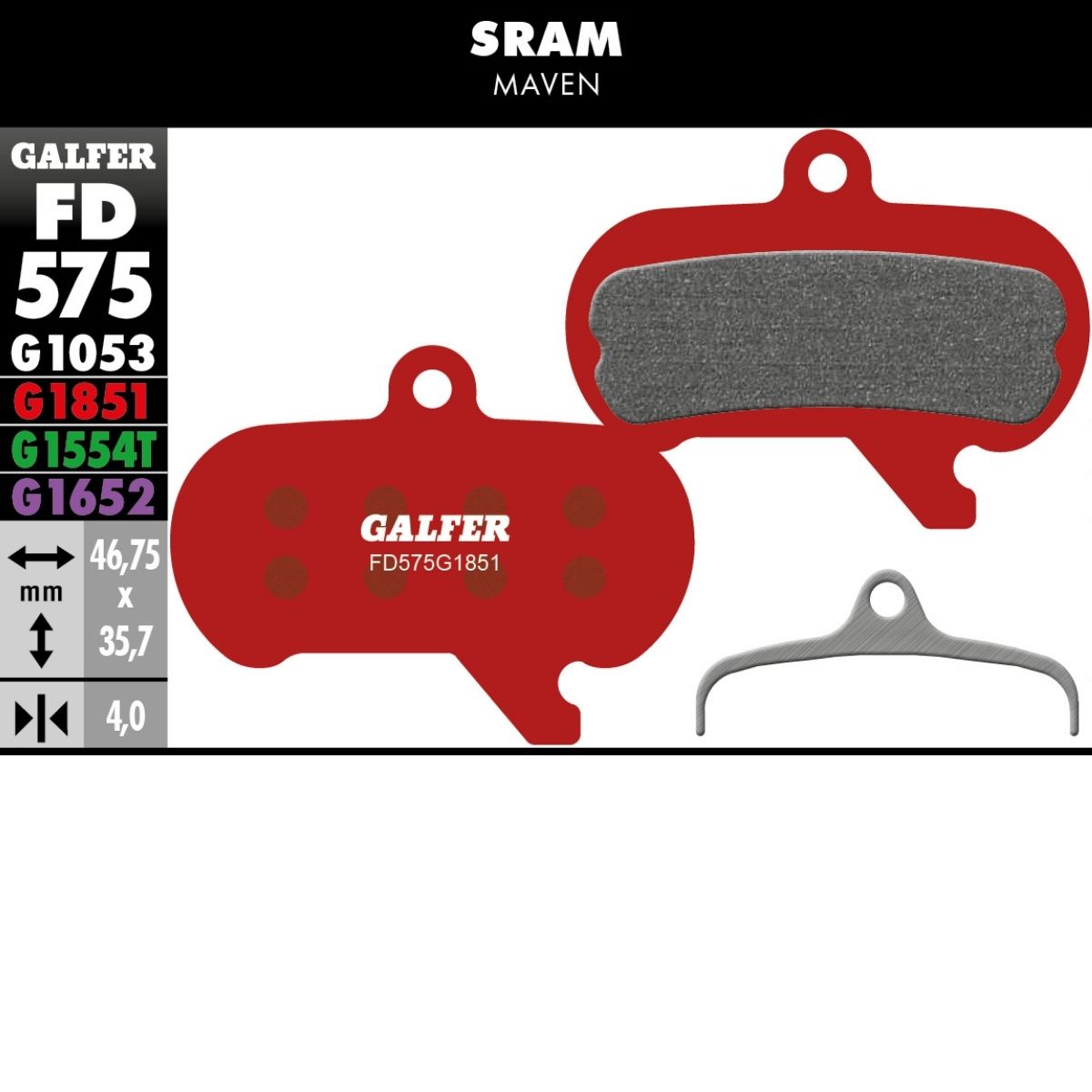 Galfer Brake Pads Sram Maven