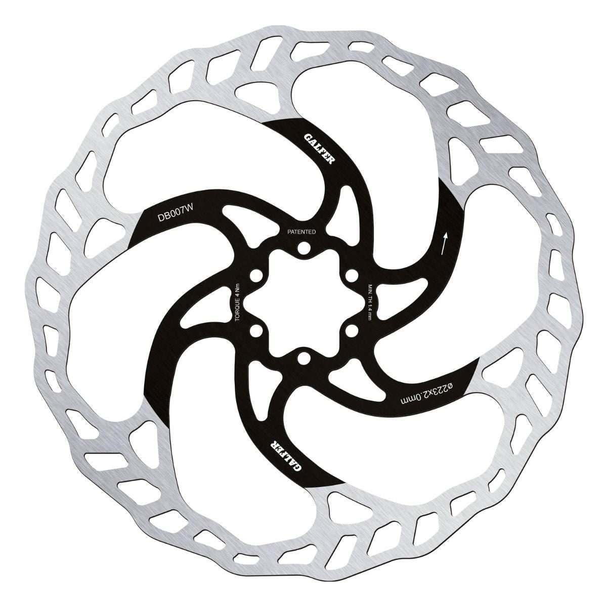 Galfer Mtb Wave Disc Rotor 6 Bolt 2 Mm