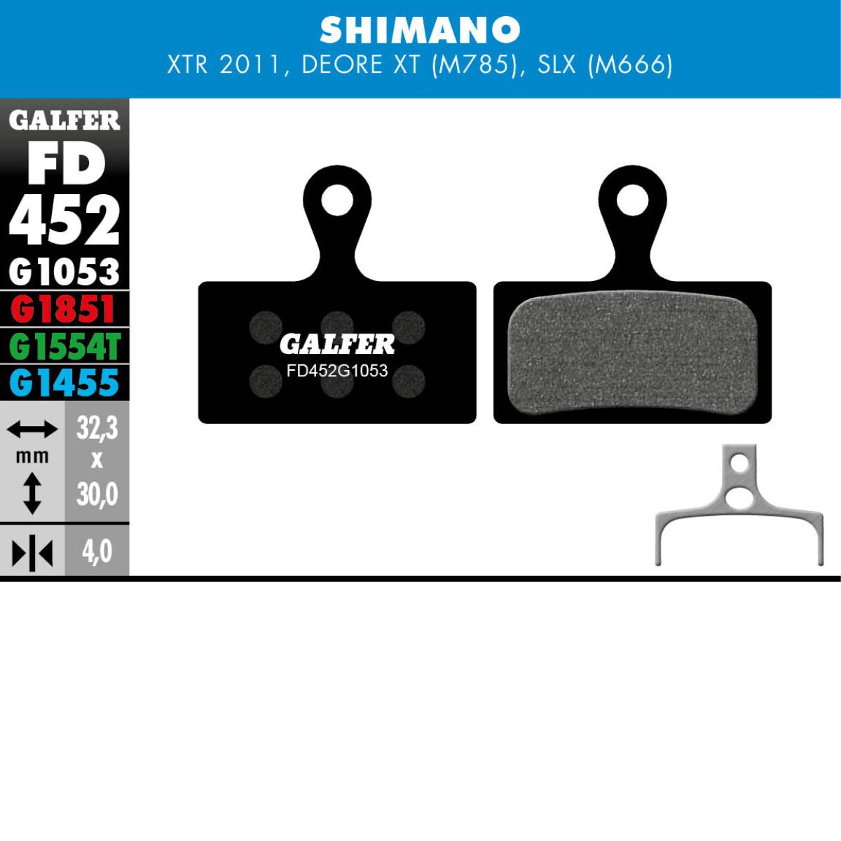 Galfer Brake Pads Shimano Two Piston