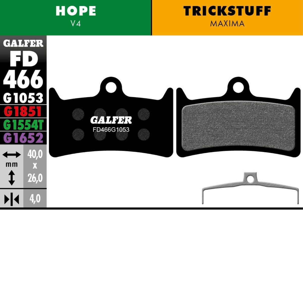 Galfer Brake Pads Hope V4