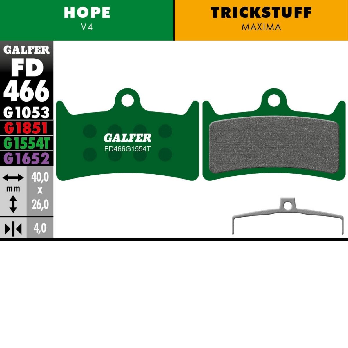 Galfer Brake Pads Hope V4