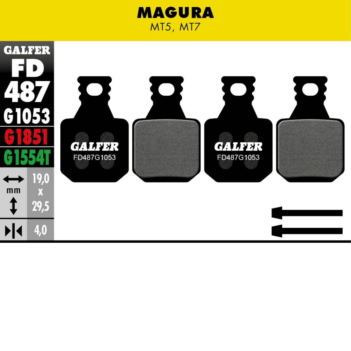 Galfer Brake Pads Magura Marta Mt5 Mt7