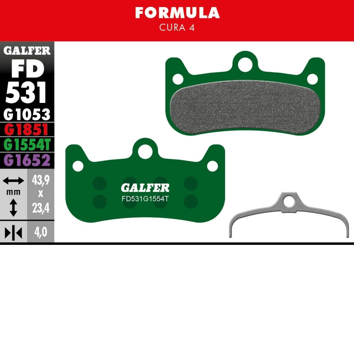 Galfer Brake Pads Formula Cura 4
