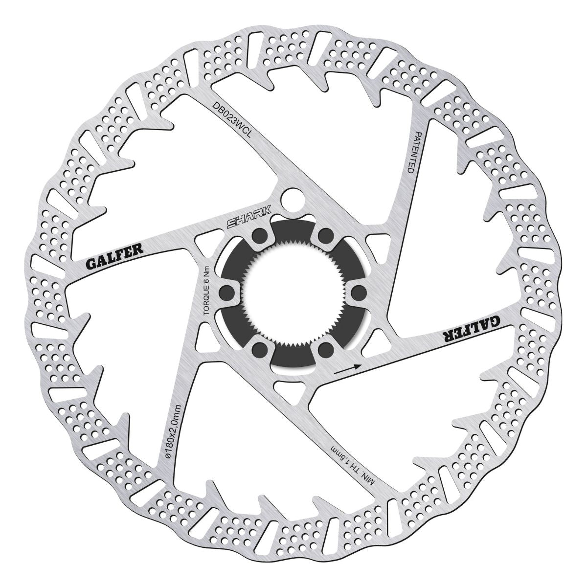 Galfer Mtb Shark Disc Rotor Centerlock 2 Mm