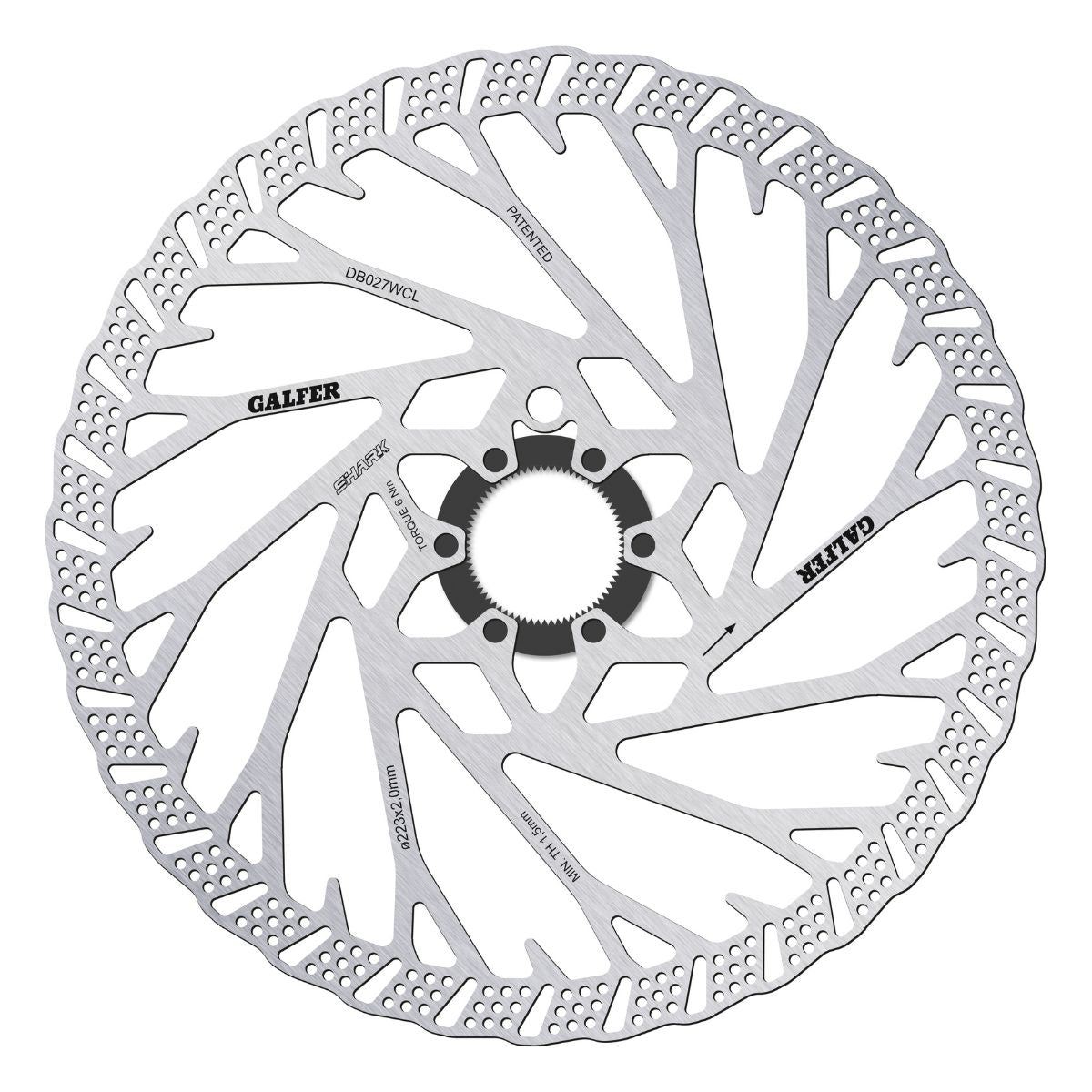 Galfer Mtb Shark Disc Rotor Centerlock 2 Mm