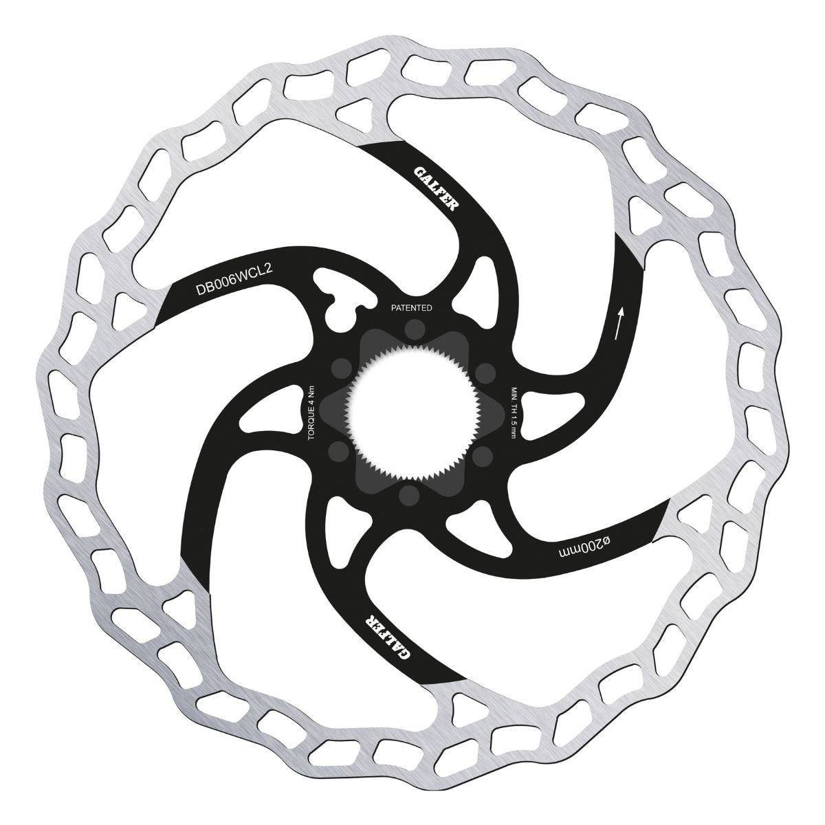 Galfer Mtb Wave Disc Rotor Centerlock 2 Mm