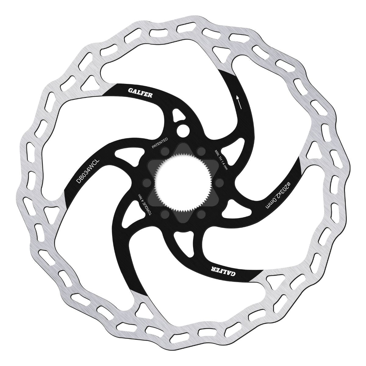 Galfer Mtb Wave Disc Rotor Centerlock 2 Mm