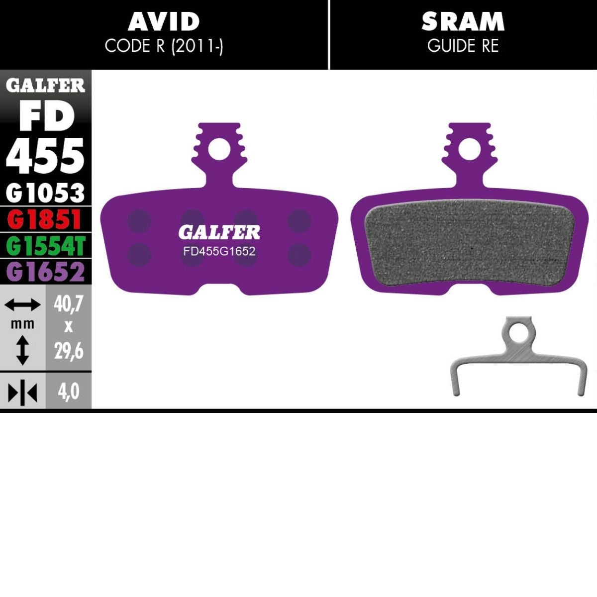 Galfer Brake Pads Sram Code