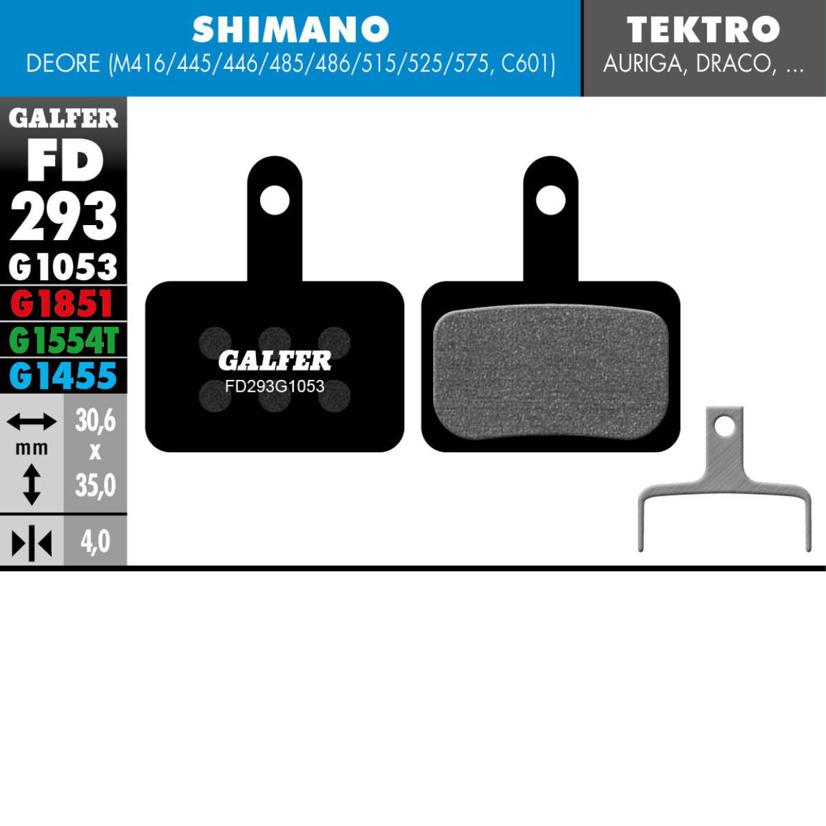 Galfer Brake Pads Shimano Deore