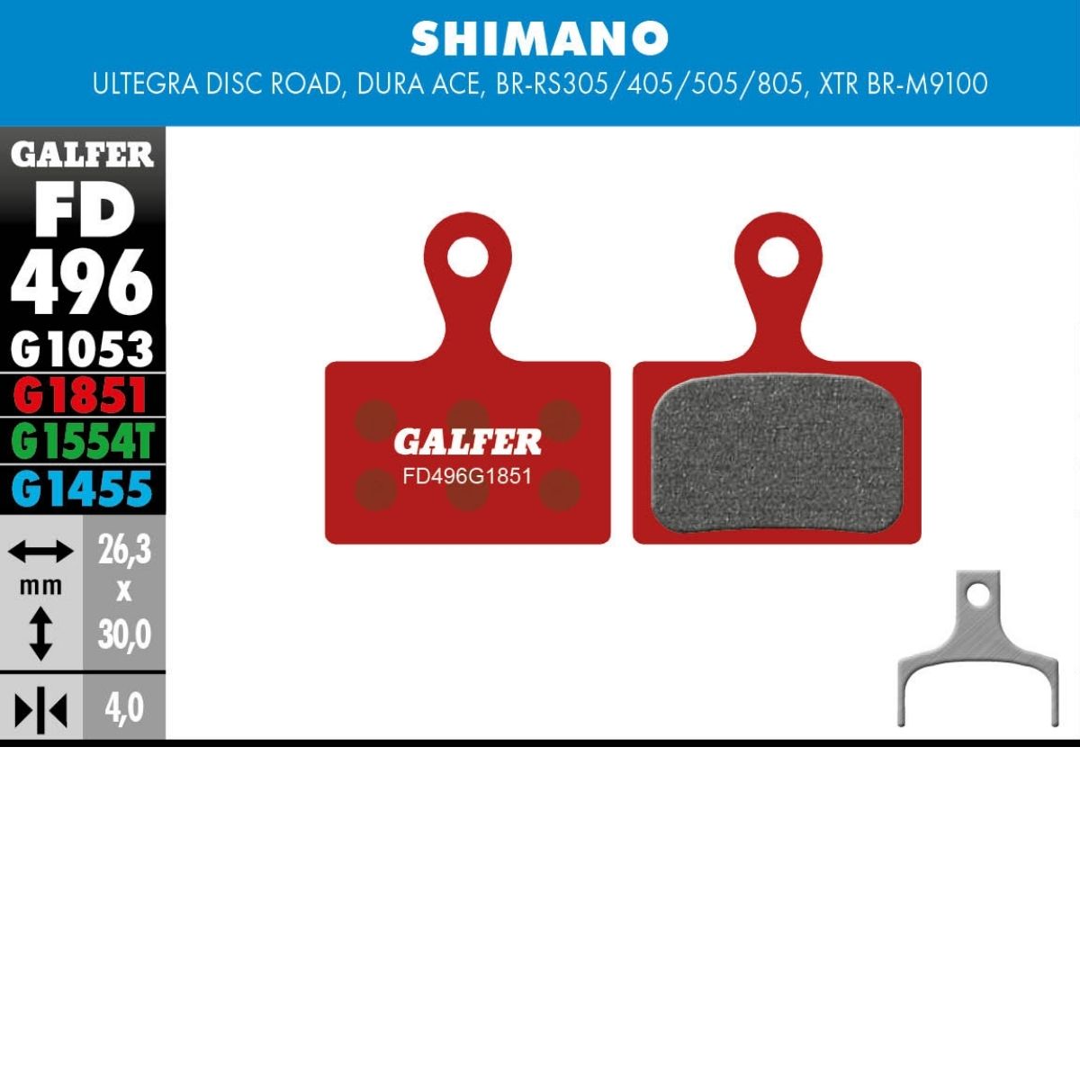Galfer Brake Pads Shimano Road