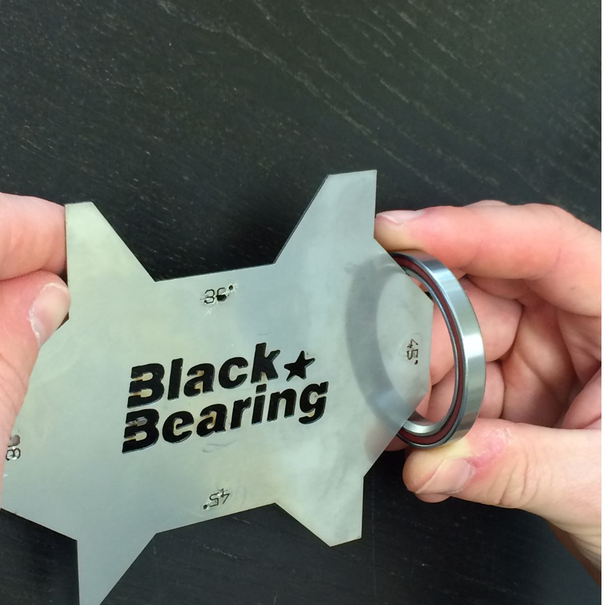 Black Bearing Headset Bearing Measurement Tool