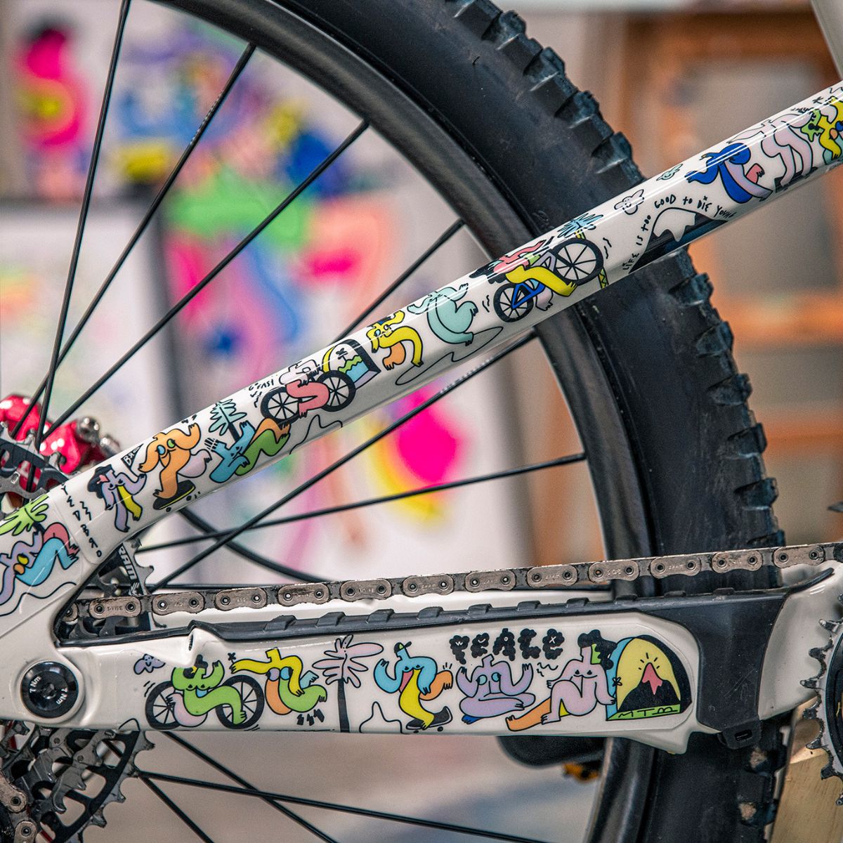 Dyedbro Mtb Frame Protection Artist Series Kiko Clj