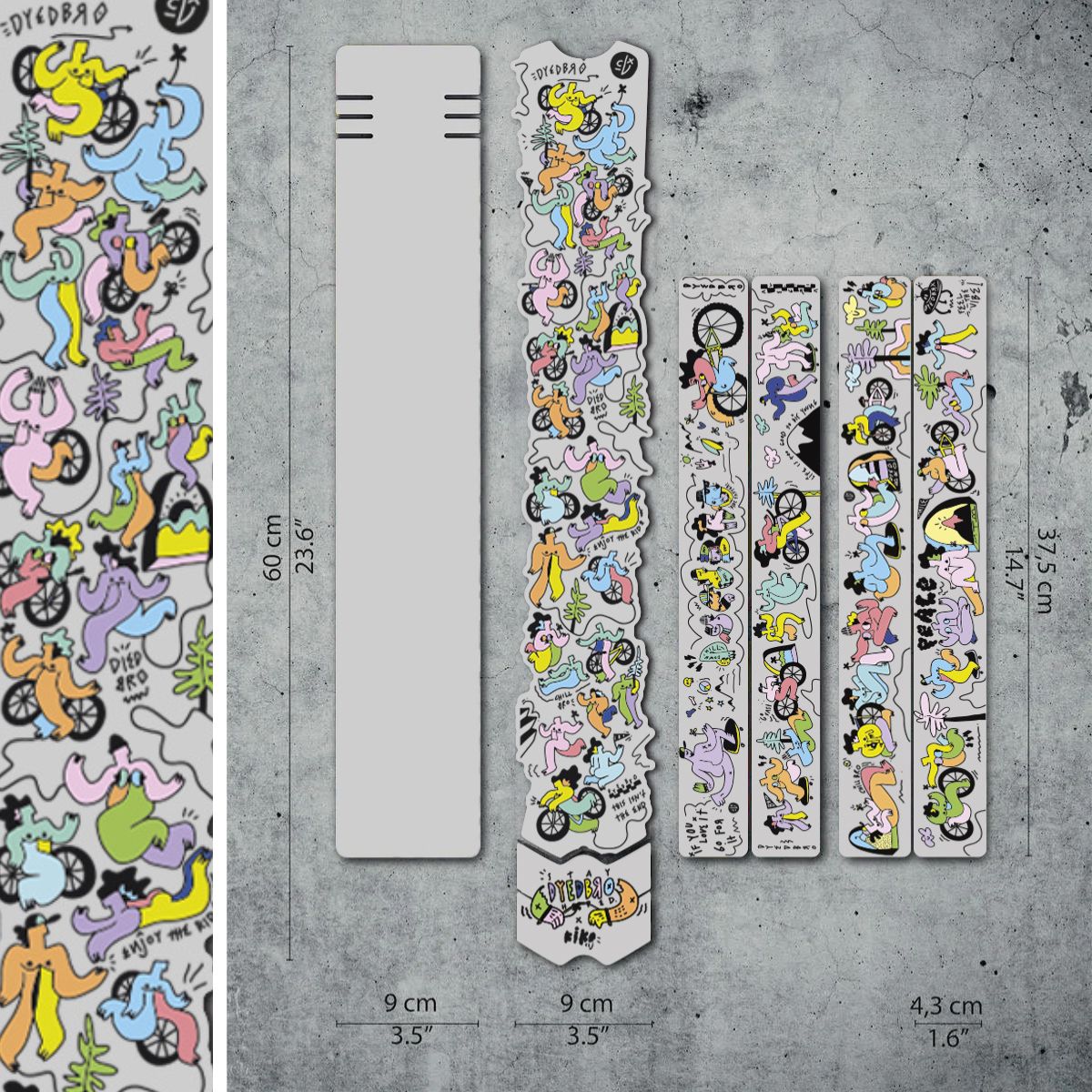 Dyedbro Mtb Frame Protection Artist Series Kiko Clj