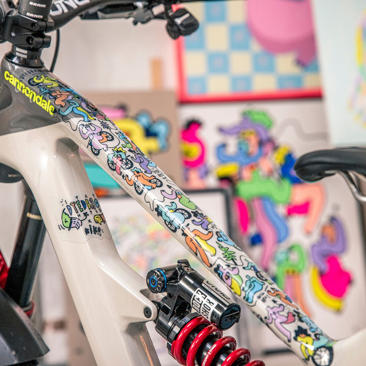 Dyedbro Mtb Frame Protection Artist Series Kiko Clj
