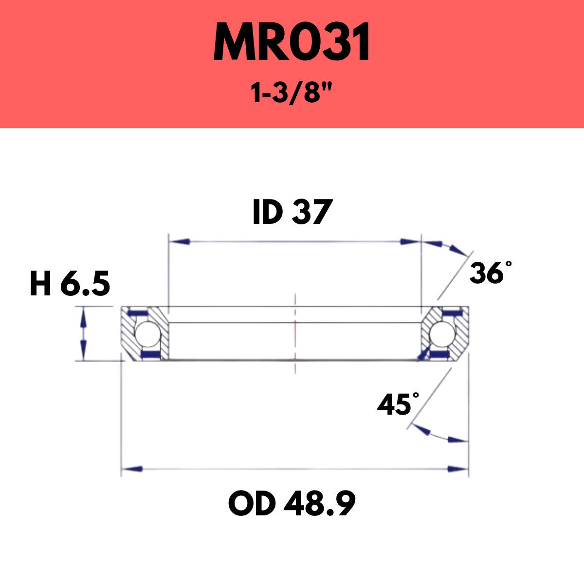 FSA - 1 3/8" HEADSET BEARING - MR031 - CERVELO
