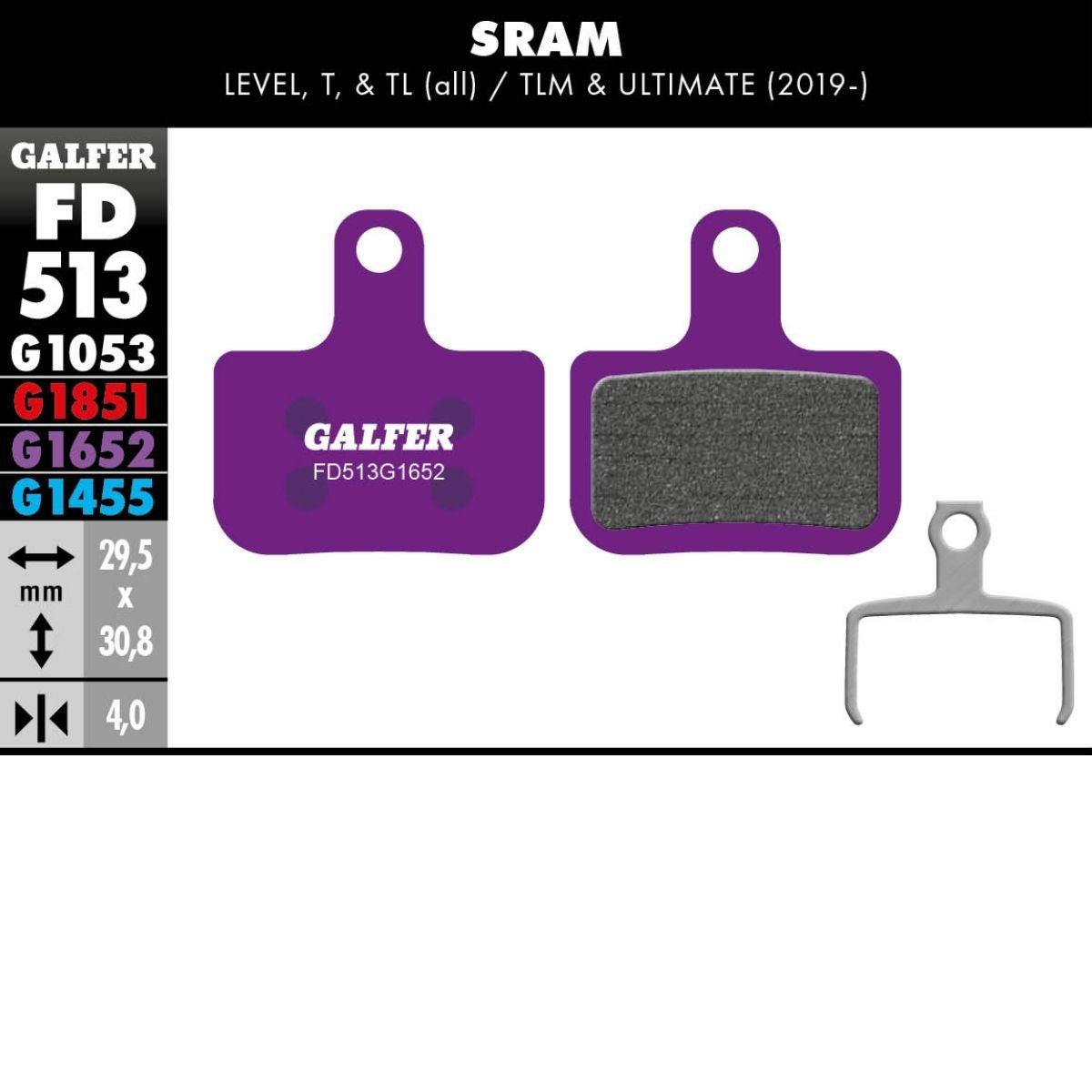 Galfer Brake Pads Sram Level