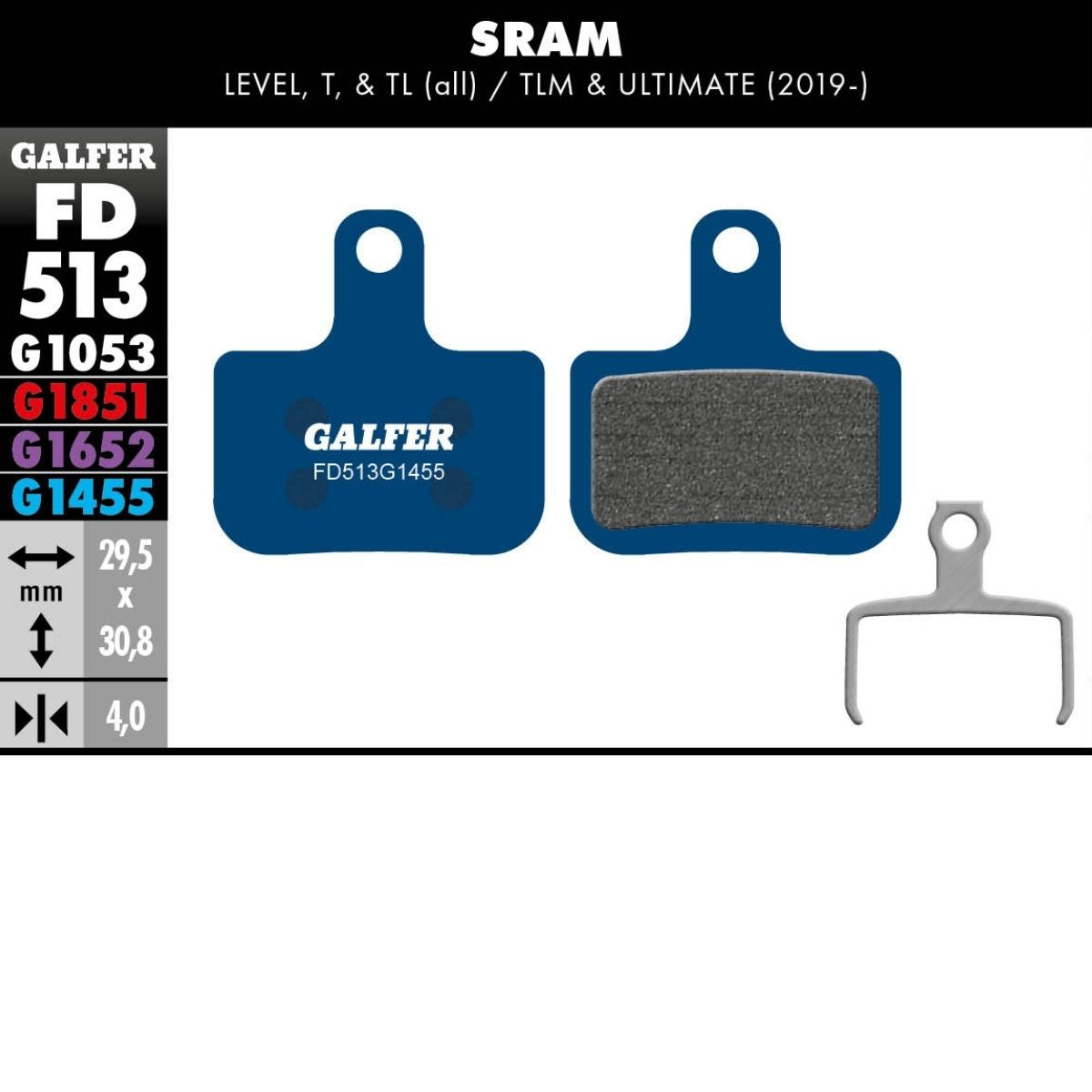 Galfer Brake Pads Sram Level