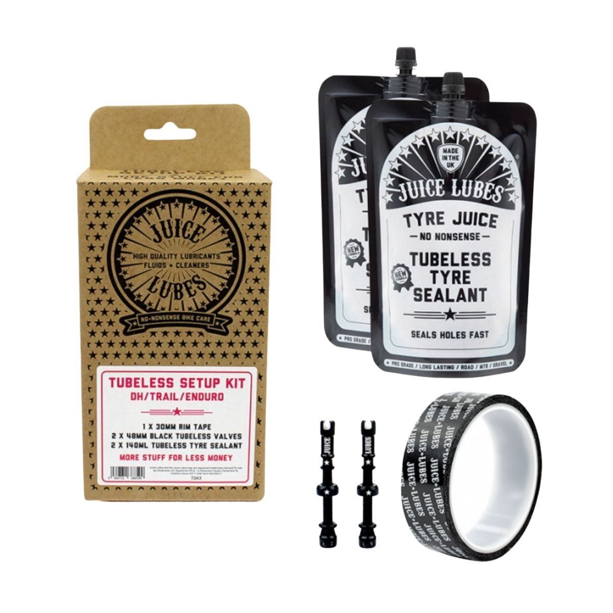 Juice Lubes Tubeless Setup Kits