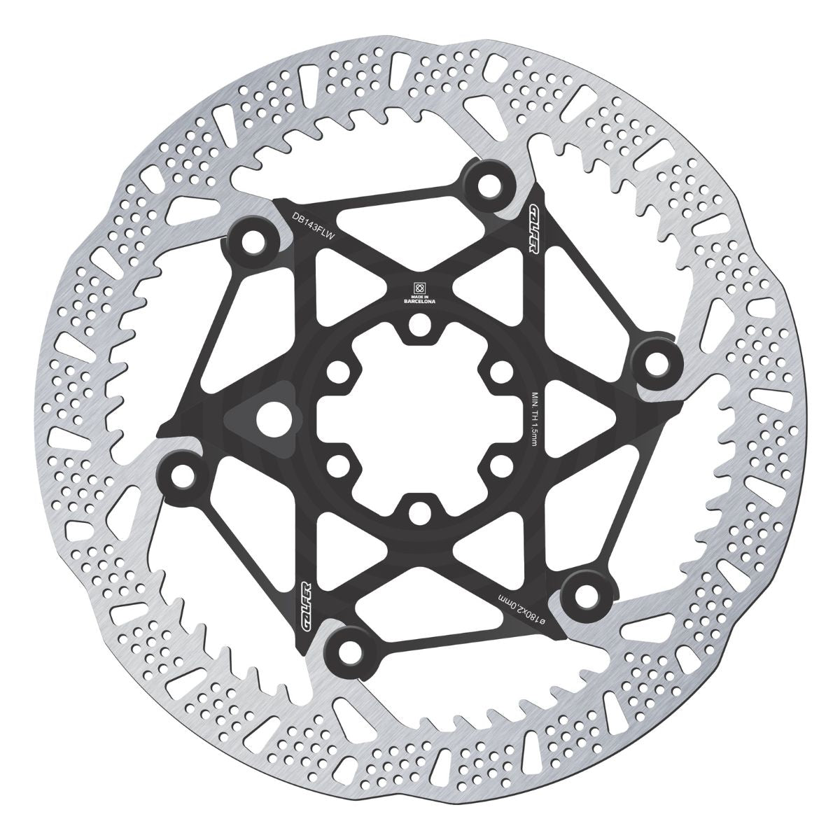 Galfer Mtb Shark Evo Disc Rotor 6 Bolt 2 Mm