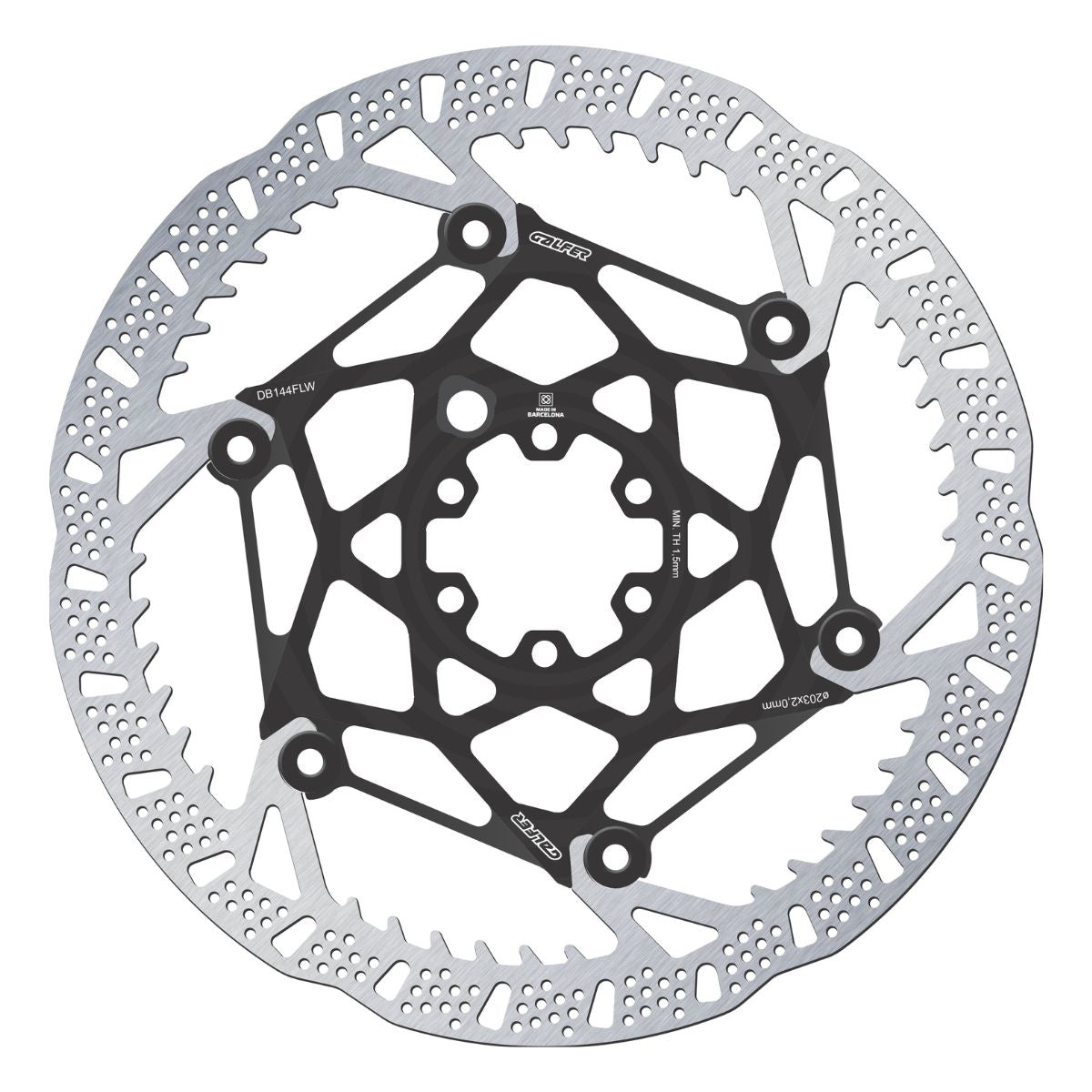 Galfer Mtb Shark Evo Disc Rotor 6 Bolt 2 Mm