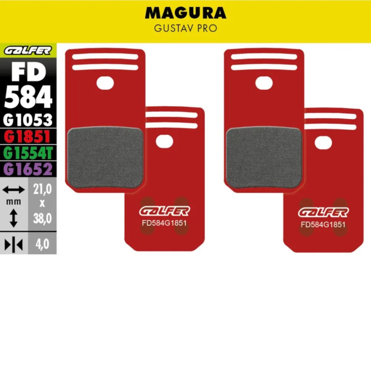 Galfer Brake Pads Magura Gustav