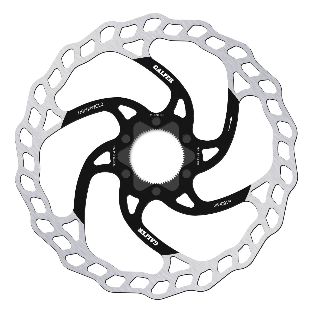 Galfer Mtb Wave Disc Rotor Centerlock 2 Mm