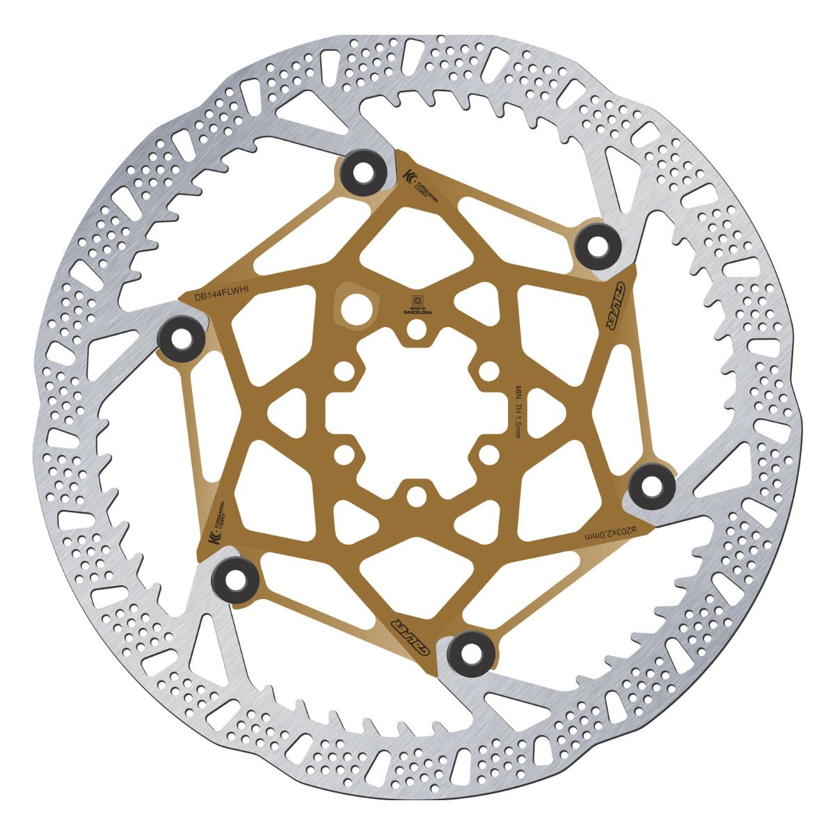 Galfer Mtb Shark Evo Disc Rotor 6 Bolt 2 Mm Kashima Core