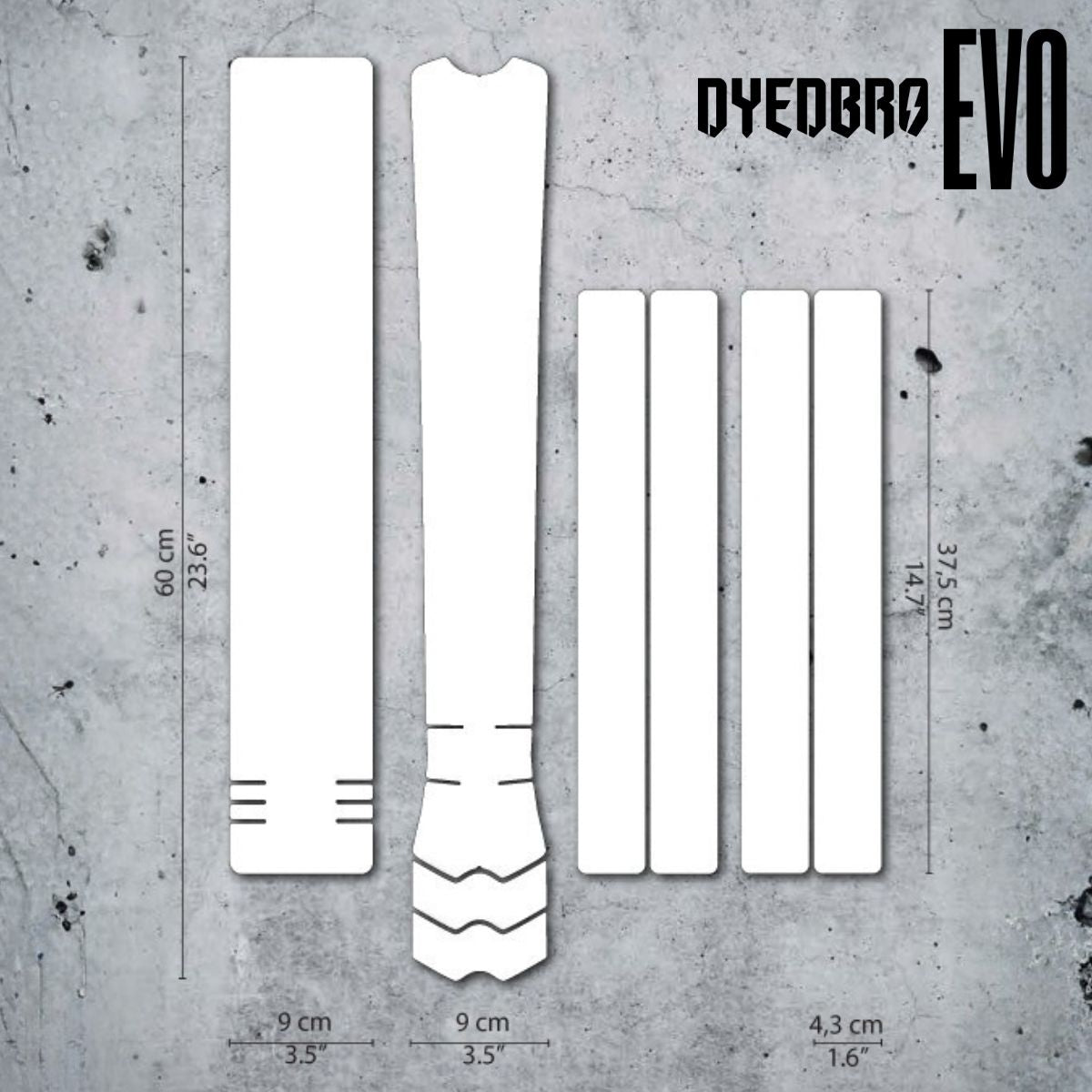 Dyedbro Evo Mtb / E Bike Frame Protection Clear Gloss