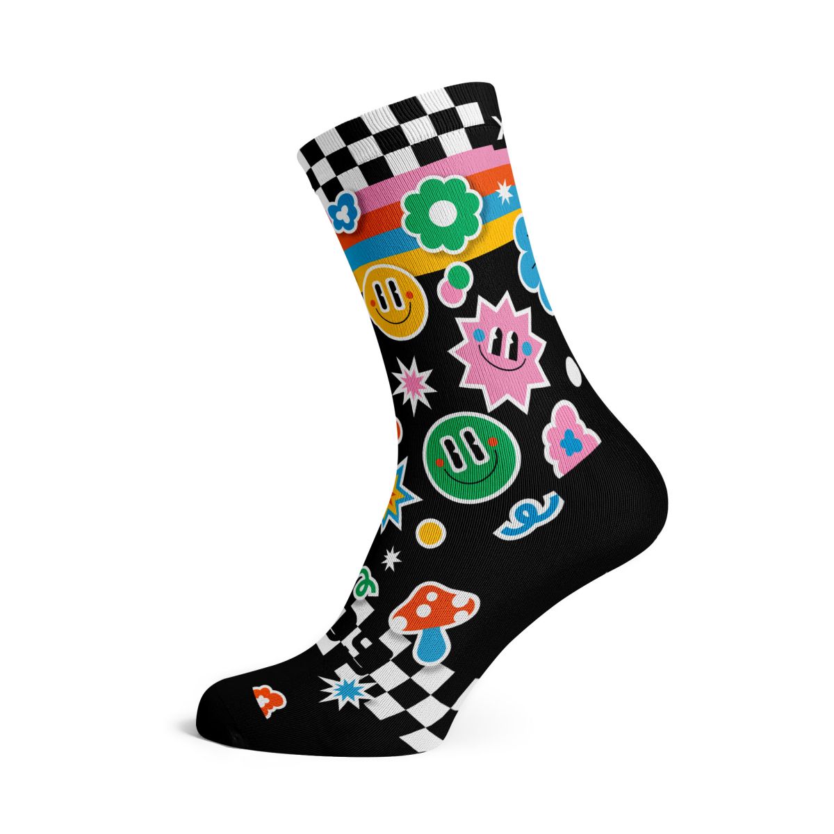 SOX FOOTWEAR - STICKER CREW SOCKS